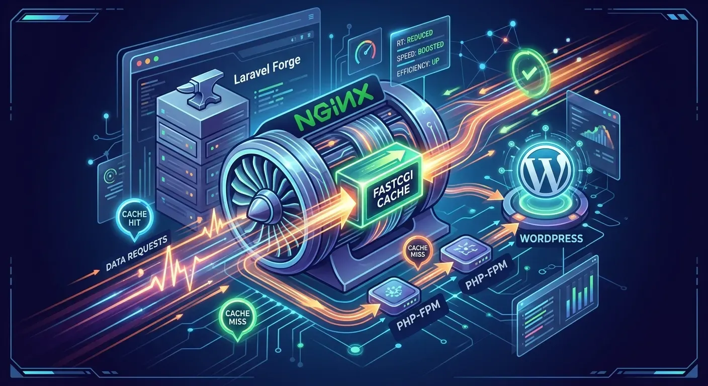 Nginx FastCGI cache for WordPress on Laravel Forge